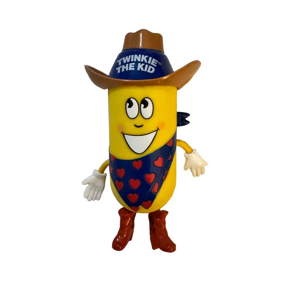Vintage 2001 Twinkie the Kid Cowboy Plastic Twinkie Snack Holder Case
